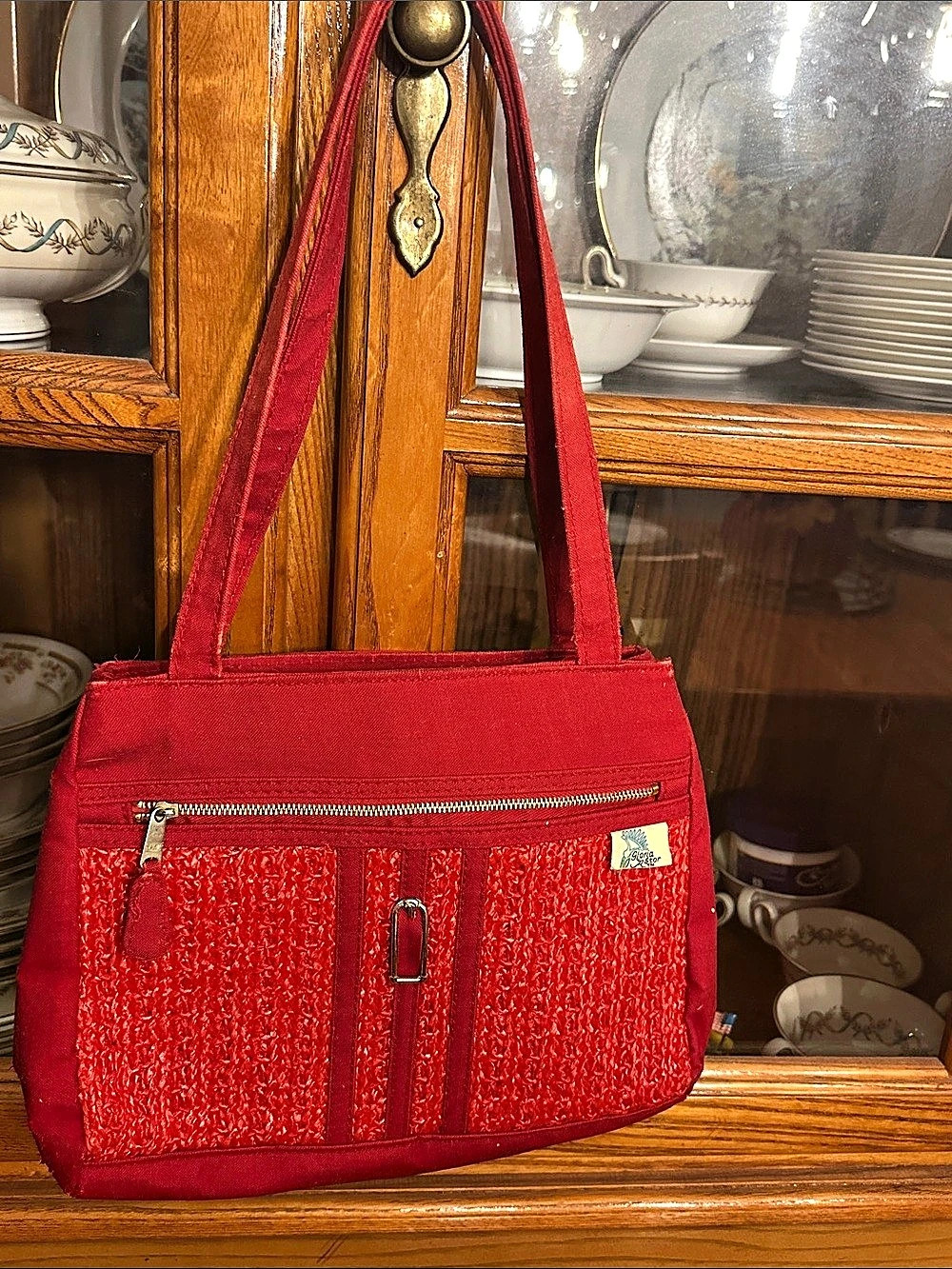 Vintage Gloria Astor Red Shoulder Bag